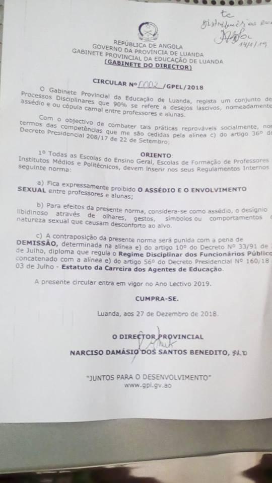 Assédio nas escolas vai ser punido com demissão